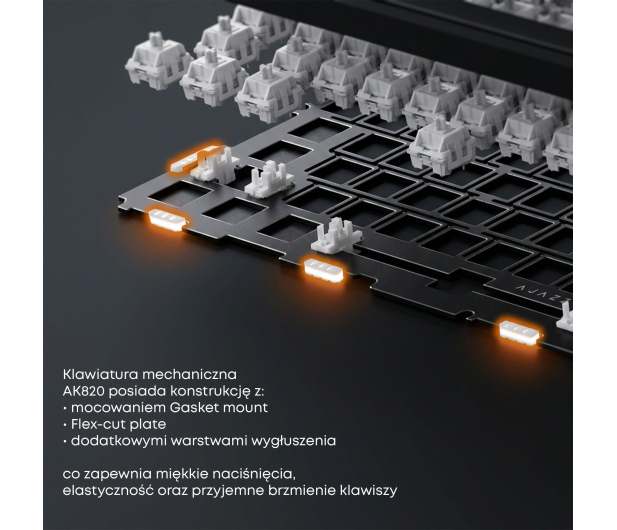 Ajazz AK820 Sea Salt Switch biała - 1536383 - zdjęcie 9